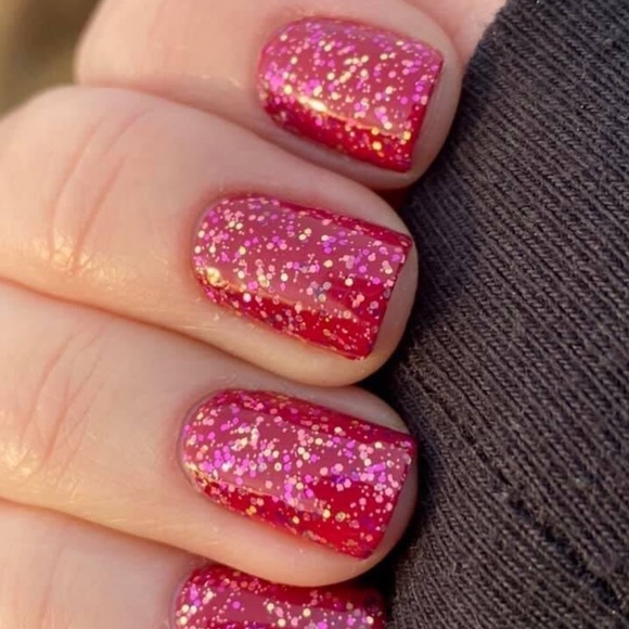 Color Street Other - *Retired* Color Street: Chile It Cool | Red Glitter Fuchsia Pink Gold Fall Party
